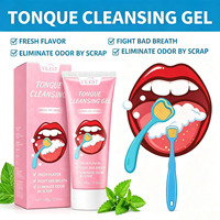 Kit de Nettoyage de la Langue en Gros : Gel Nettoyant Buccal avec Brosse Grattoir, Kit Élimination de la Mauvaise Haleine