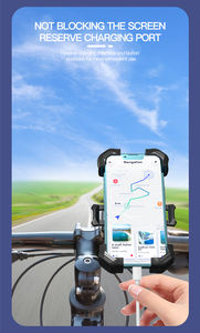 Liberación rápida e instalación Anti-Shake motocicleta bicicleta teléfono soporte manillar abrazadera montaje para teléfonos de 4-7,2" - Product Image 5