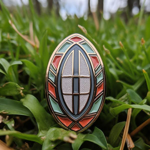 Épinglette de l'équipe de <span class=keywords><strong>rugby</strong></span> fabricant d'épingles en émail personnalisées insigne en métal événement sportif Souvenir emblème d'esprit d'équipe accessoire - Product Image 2