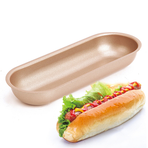 <span class=keywords><strong>Moule</strong></span> à <span class=keywords><strong>hamburger</strong></span> chaud, <span class=keywords><strong>mini</strong></span> bande ovale dorée en acier au carbone, de qualité alimentaire, 1 pièce - Product Image 5
