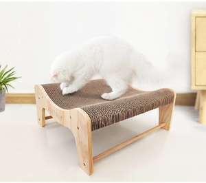 <span class=keywords><strong>Cat</strong></span> Scratch <span class=keywords><strong>Lounge</strong></span> Houten Krassen Meubels Kat Scratchers Met Kattenkruid - Product Image 5