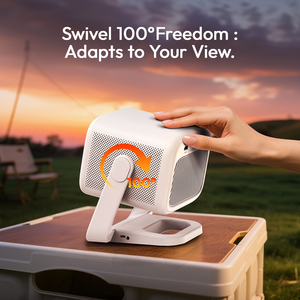 Byintek เครื่องฉาย DLP ขนาด20800mAh ใช้พลังงานจากแบตเตอรี่สีขาวแบบยูเอฟโอ U90โปรเจคเตอร์กลางแจ้งขนาดเล็กพกพาสะดวกใช้งานได้ยาวนานโฮมเธียเตอร์ - Product Image 2