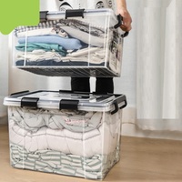 Boîte de rangement en PVC hermétique avec couvercle en forme de cube transparent Capacité de 3-6L pour le stockage moderne des aliments