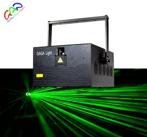 Professionale 20w esterna logo punto di riferimento di animazione del fascio singolo verde dj della fase della luce laser per la discoteca