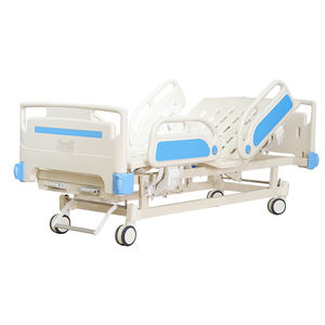 Cama de <span class=keywords><strong>hospital</strong></span> manual multifuncional ajustable 4 barandillas pequeñas 2 manivela Haowei Kang Modelo 17 2 años de garantía Metal comercial - Product Image 1