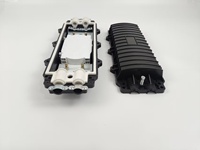 24-144 Cores Horizontal Type Fiber Optic Splice Closure 2 in 2 Out Outdoor Waterproof OEM for FTTH Network