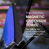 Serviettes de golf personnalisées en microfibre de polyester gaufrée, absorbantes, séchage rapide, avec mousqueton, 45*45cm, lavables en machine, aimant personnalisé