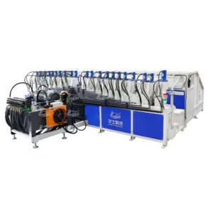 Hwahsi Automatic Long Tube Pressing and Forming Machine Hydraulic Stainless Steel Aluminum Copper Metal Tube Pipe Forming