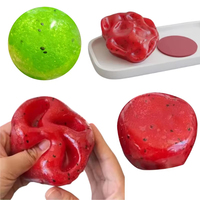 Nouveau jouet sensoriel anti-stress réaliste en forme de pastèque, fait main, à montée lente, effet slushy et squishy