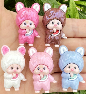 ตุ๊กตาเรซิ่น 3 มิติ น่ารัก สไตล์คาวาอิ การ์ตูนจิ๋ว งานฝีมือสร้างสรรค์ ตุ๊กตาเทพนิยายสุดฮิต พร้อมรูสำหรับร้อยลูกปัด ตกแต่งปากกา ประตูบ้านตุ๊กตา และของตกแต่งอื่นๆ - Product Image 5