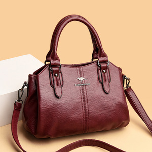 High Quality Women Bag Soft PU Leather Handbag Ladies Messenger Bag Solid Shoulder Bag - Product Image 1