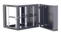 Armoire réseau murale à double niveau 4U, rack de serveur de centre de données 19 pouces, acier laminé à froid