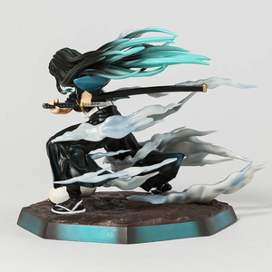 Figurine d'anime Demon Slayer en PVC de 18 cm, <span class=keywords><strong>Kimetsu</strong></span> <span class=keywords><strong>No</strong></span> <span class=keywords><strong>Yaiba</strong></span>, <span class=keywords><strong>Tokitou</strong></span> Muichirou, modèle de personnage de dessin animé, jouet - Product Image 6