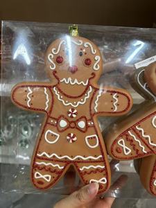 Reno pan de jengibre copo de nieve casa colgante festivo árbol de Navidad decorativo plástico colgante pieza amor estilo punto Decoración - Product Image 6