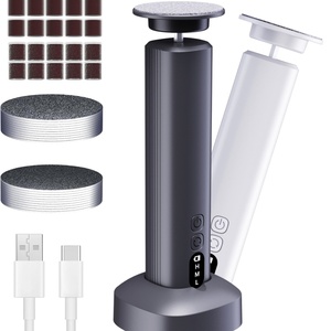 Portable Electric Foot <b>File</b> Manicure Pedicure Set Adjustable Foot Scrubber Electric Foot Callus Remover with Charging Base - Product Image 1