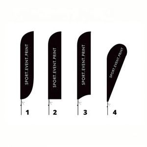 Hot Sale Custom Flying Teardrop Bow Sail Advertising Beach Feather Banners Promotional <b>Flags</b> & Banners - Product Image 5