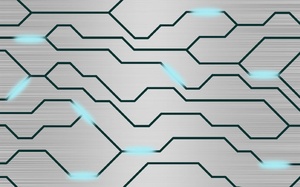Papier peint <span class=keywords><strong>mural</strong></span> 3D géométrique personnalisé, style technologique amovible pour salle de jeu et décoration de bureau - Product Image 5