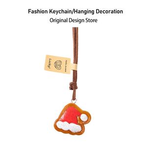 Pendentif Père Noël créatif en forme de bretzel de Noël, accessoire de sac écologique, décoration DIY faite main, tendance et de niche - Product Image 4