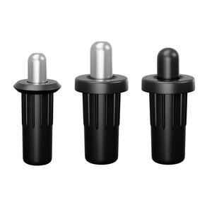 Charnière de meuble à axe central pivotant, grande tête en fer, petite tête en plastique, fixation en surface, design minimaliste, durable - Product Image 1
