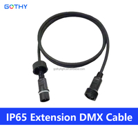 Câbles d'extension pour éclairage de scène, conducteurs en cuivre, isolation IP65, étanches, pour alimentation et DMX, câbles pour éclairage de scène LED