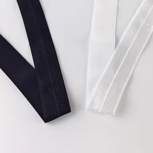 Fita elástica de alta elasticidade para dobrar sobre faixa elástica dobrável de cetim