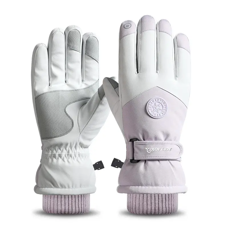 Heißer Verkauf Outdoor-Sport handschuhe Radfahren Ski handschuhe Samt Warm Snowing Wasserdichte Winter-Ski handschuhe