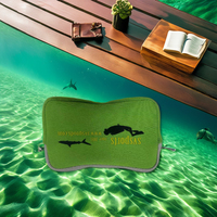 DIVESTAR tas ponsel neoprene lapis ganda, tas pelindung kapasitas besar, aksesori tas ponsel