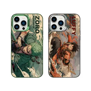 Drop shipping Anime luffy one piecee solon show sasuke IMD mobile cases for iphone 11 12 13 14 pro max