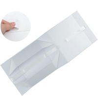 Boîtes cadeaux blanches A5 profondes avec ruban gros-grain fixe pour emballage cadeau de robe de mariée