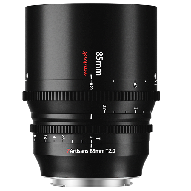 7artisans Photoelectric 85mm T2.0 Spectrum Prime Cine Lens Large Aperture for Lei Ca L Sony E Canon R Nikon Z Mount Cinema Lens