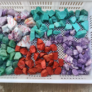 Nuovi arrivi <span class=keywords><strong>cristalli</strong></span> all'ingrosso gemma grezza di pietra adesiva blu verde amazonite pietra grezza per la decorazione - Product Image 4