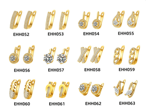 Toptan orijinal tasarımcı ince moda takı dangle küpe kadın moissanite kore çember inciler küpe aksesuarları - Product Image 5