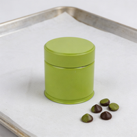 Boîte en fer blanc personnalisée avec couvercles métalliques pour le stockage à long terme du matcha en poudre et du thé