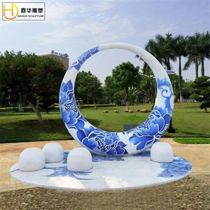 Escultura de Acero Inoxidable Jiahua, Geométrica Abstracta Irregular, para Montar en el Suelo, Pieza de Arte Decorativa Hecha a Mano - Product Image 2