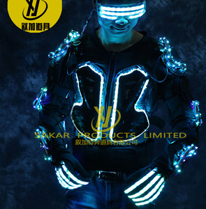 <span class=keywords><strong>Costume</strong></span> da Donna LED Colorato a Tema Alieno, Taglia Personalizzabile, in Materiale EVA, per Spettacoli di Danza, Performance sul Palco, Bar, KTV, Stile Futuristico - Product Image 6