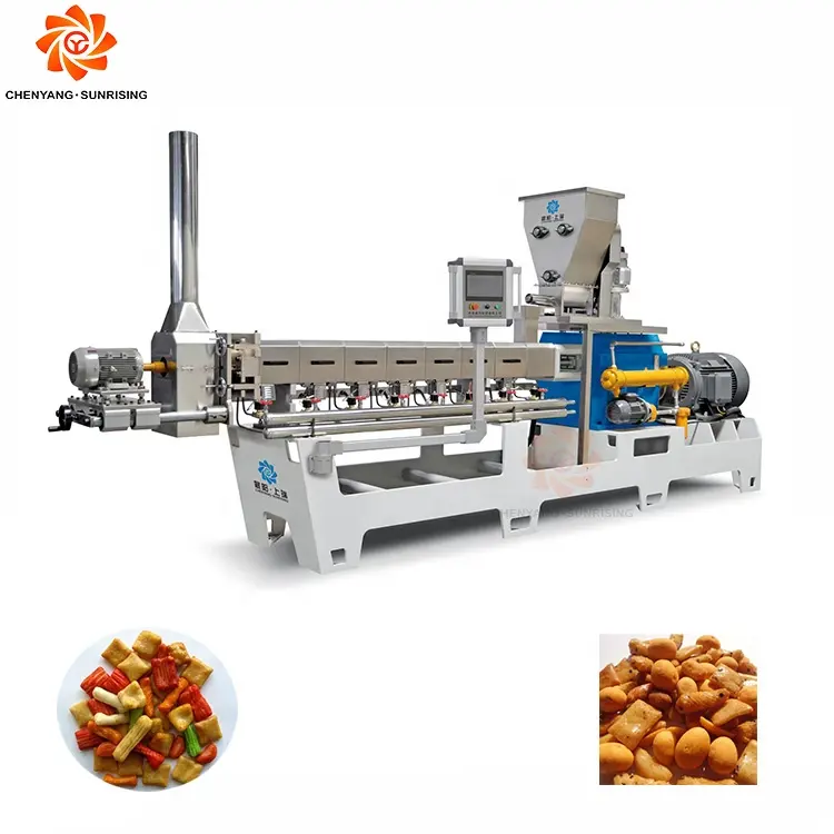 Línea de producción de máquina de fabricación de galletas de arroz japonesas múltiples fritas automáticas comerciales