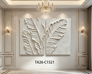 <span class=keywords><strong>Peinture</strong></span> en relief minimaliste neutre de <span class=keywords><strong>montagne</strong></span> texturée en 3D peinte à la main, décoration intérieure Wabi-Sabi nature côtière - Product Image 2