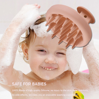 Brosse de shampoing pour bébé Usine Vente en gros Brosse de massage du cuir chevelu huileuse pour la croissance des cheveux
