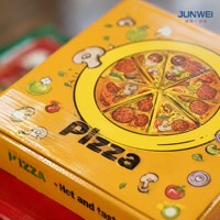 Boîtes à pizza en carton ondulé de qualité alimentaire, 8 mm d'épaisseur, matériaux recyclés, logo imprimé personnalisé, emballage jetable