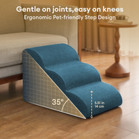 Échelle pour animaux de compagnie d'extérieur, livraison directe d'usine, avec housse amovible, matériau durable, design pliable pour chats et chiens