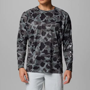 Прямая Продажа с фабрики дышащая мужская рубашка с коротким рукавом для рыбалки Защита от солнца - Product Image 2