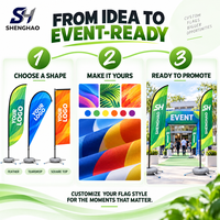 Drapeau publicitaire personnalisé en forme de plume - Polyester écologique imprimé numériquement, fibre de carbone, levage automatique, portable, résistant au vent jusqu'à 35 mph