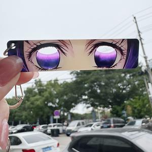 Divertido Llavero Acrílico de Personajes de Dibujos Animados, Llaveros de Figuras de Anime, Llavero Acrílico de <span class=keywords><strong>Demon</strong></span> <span class=keywords><strong>Slayer</strong></span> con Ojos Brillantes, Venta al por Mayor - Product Image 5