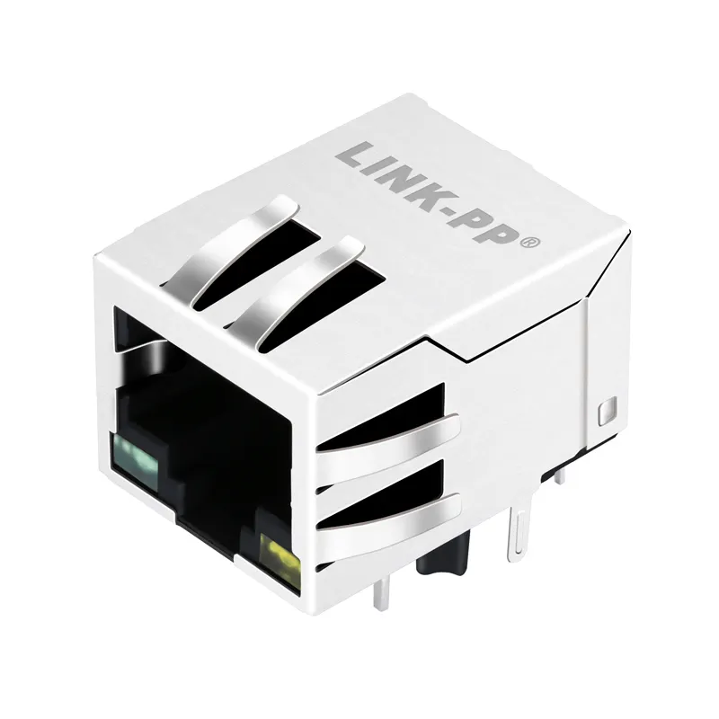 Modular Rj45 Connectors 10/100/1000 Base-T Magnetic RJ45 Female Connector Modular Jack 7-2301994-3