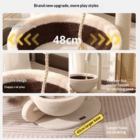 Snowspaws Griffoir pour chat en sisal, lit tout-en-un, extra large, simple, fonction de griffage et de sommeil, jouet pour chat LB0516