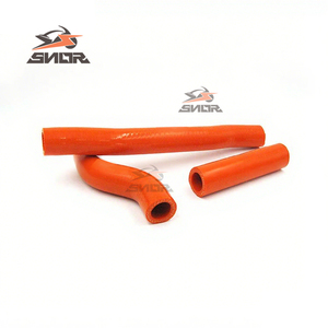 SNOR meilleure vente tuyaux de radiateur de moto pour KTM SXF450 13-15 Dirt Bike Orange Silicone tuyau d'eau - Product Image 3