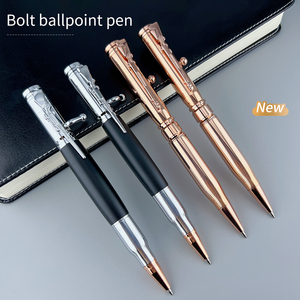 SEAPEN 1.0mm Writing Width Metal Ballpoint Pen Customizable Logo Metal <strong>Bullet</strong> Model Design Pen Black/Blue Ink - Product Image 6