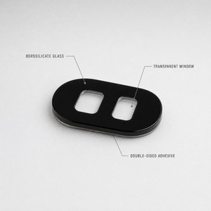 Couverture de capteur en verre borosilicate personnalisée, fenêtre transparente, adhésif double face, petite taille, vente en gros pour l'électronique - Product Image 3