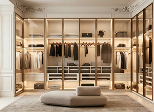 Meuble de dressing personnalisable avec coiffeuse, mobilier de maison, vestiaire, penderie, armoire de chambre, armoire de villa - Product Image 4
