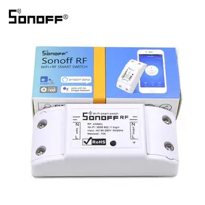 Grosir sonoff switch rf-Harga Sonoff RF 433MHZ Smart Wifi Remote Switch Domotica Wifi Penundaan Switch Smart Home Light Controller Melalui Aplikasi untuk Alexa